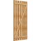 Ekena Millwork Spaced Board-n-Batten Shutters w/Z-Bar, Rough Sawn Western Red Cedar, 34 3/4W x 69H, PR RBS06Z35X069RWR - alternate 4